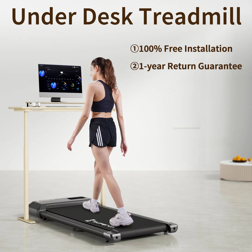 2.5Hp Walking Pad Treadmill with Remote Control and LED Display Q5479