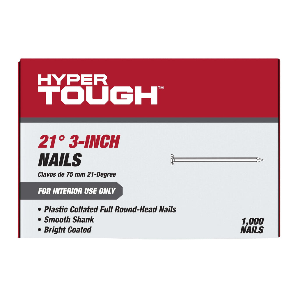 3 in. 21-Degree Plastic Collated Framing Nail 1000-Count D474996