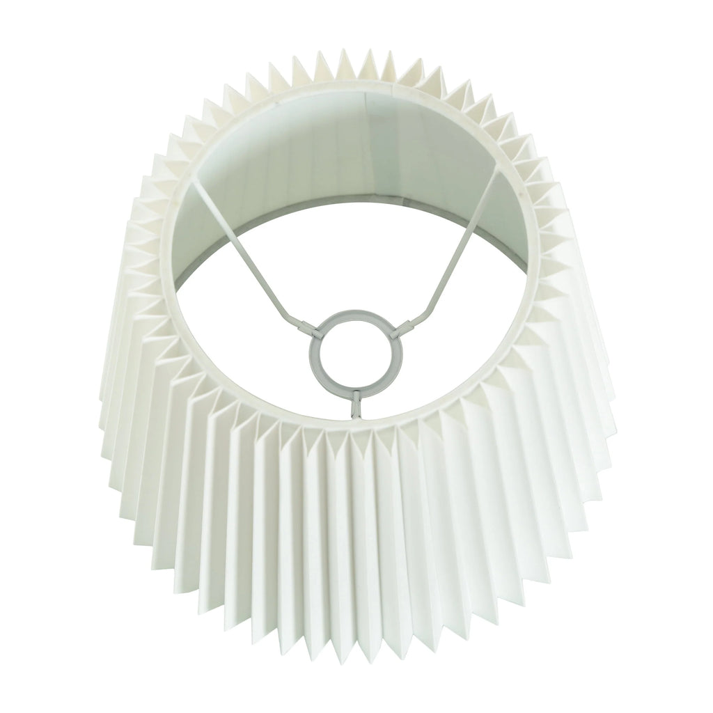 White Knife Pleat Accent Lamp Shade I6608