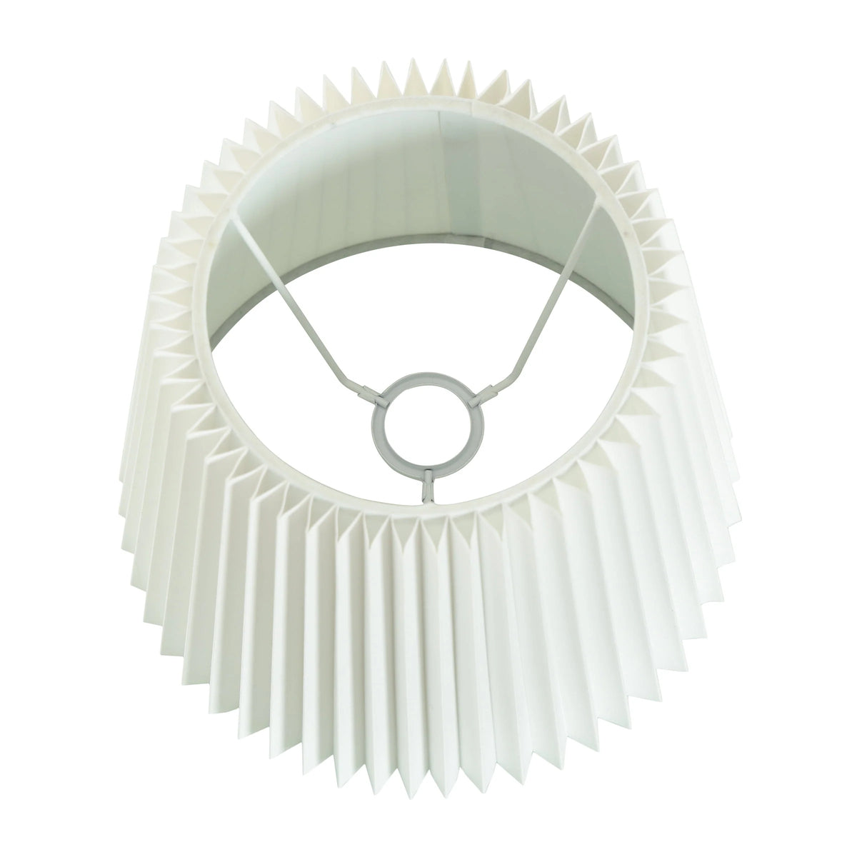 White Knife Pleat Accent Lamp Shade I6608