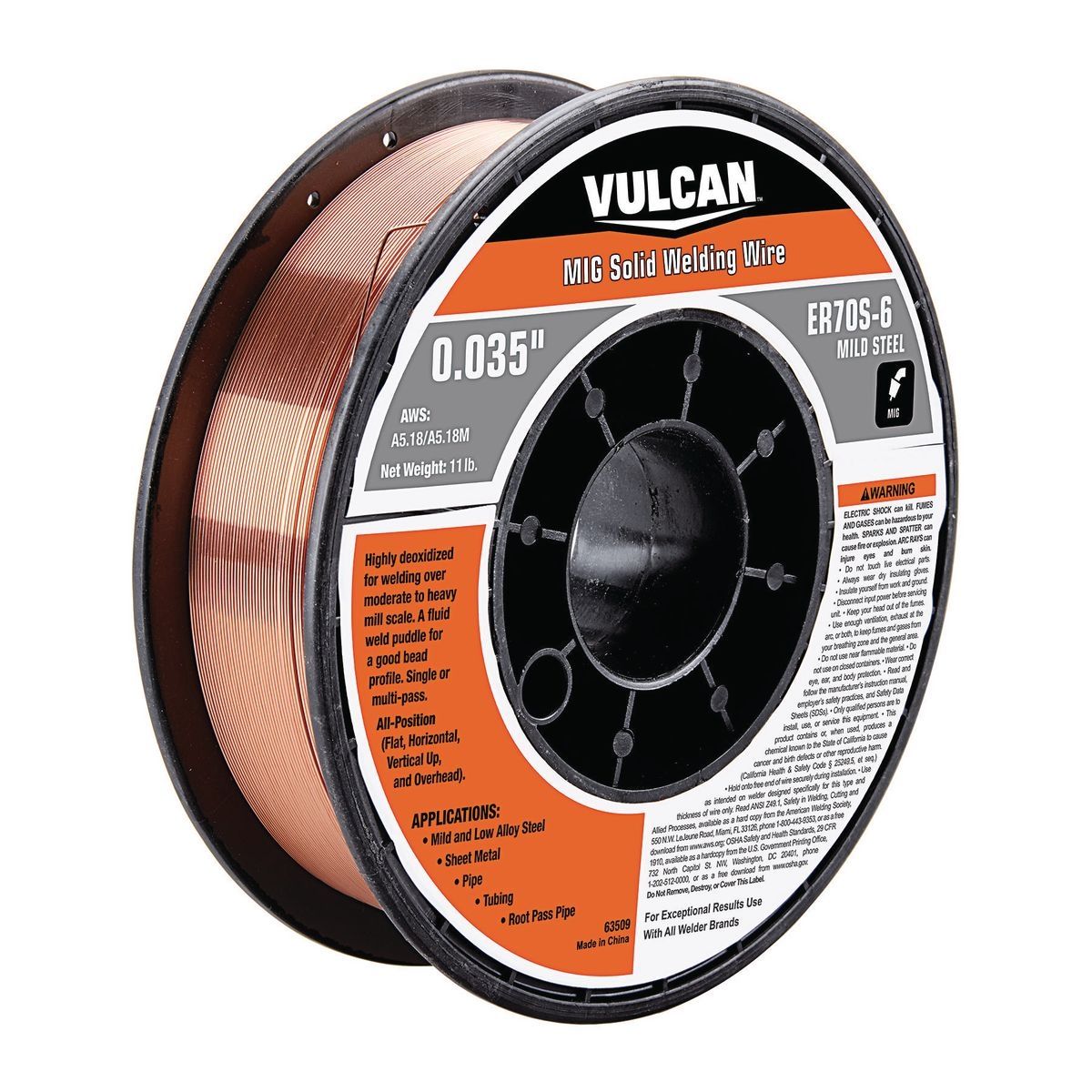 0.035 in. ER70S-6 MIG Solid Welding Wire 11 lb. Roll T864