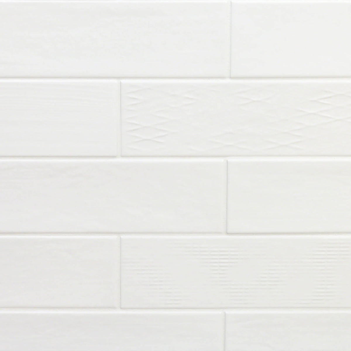White 3x10 Matte Ceramic Tile S12986