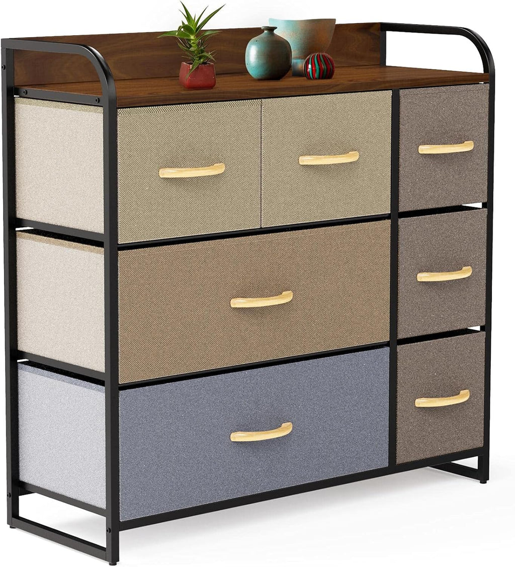 7 Drawer Dresser with Steel Frame G87128