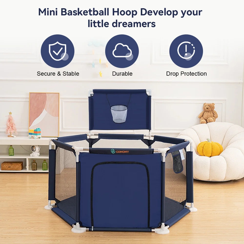 Blue Baby Playpen L2864