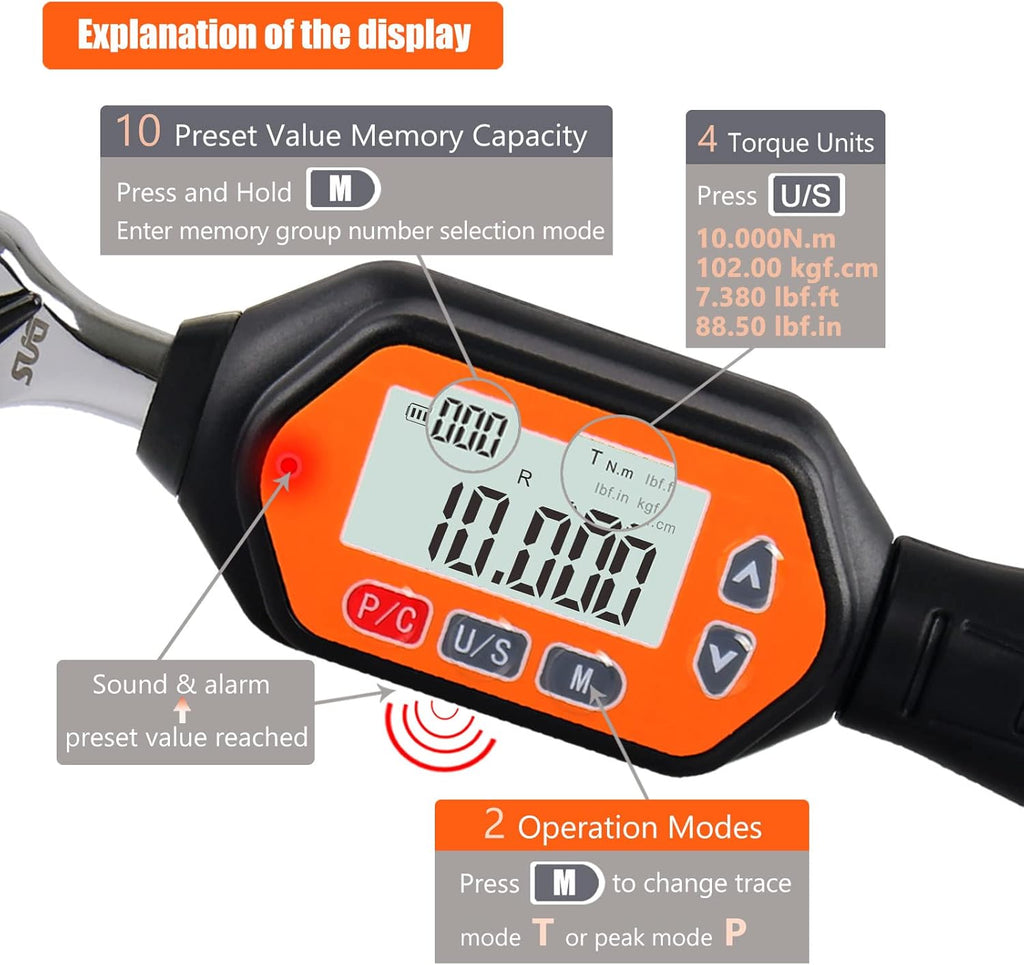 1/4-inch Drive Mini Digital Torque Wrench T51710