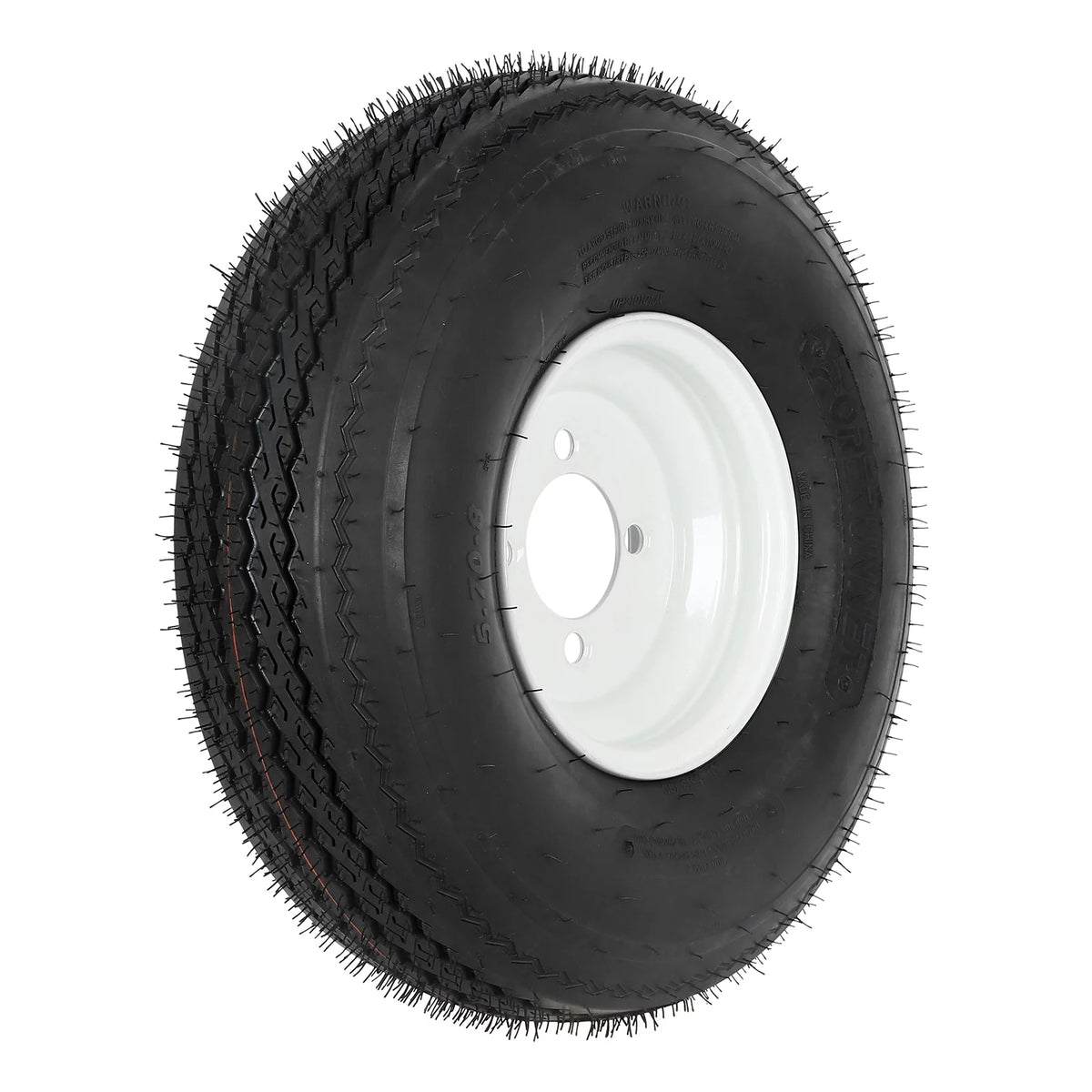 8 White Wheel Bias Trailer Tire Set of 2 I4984