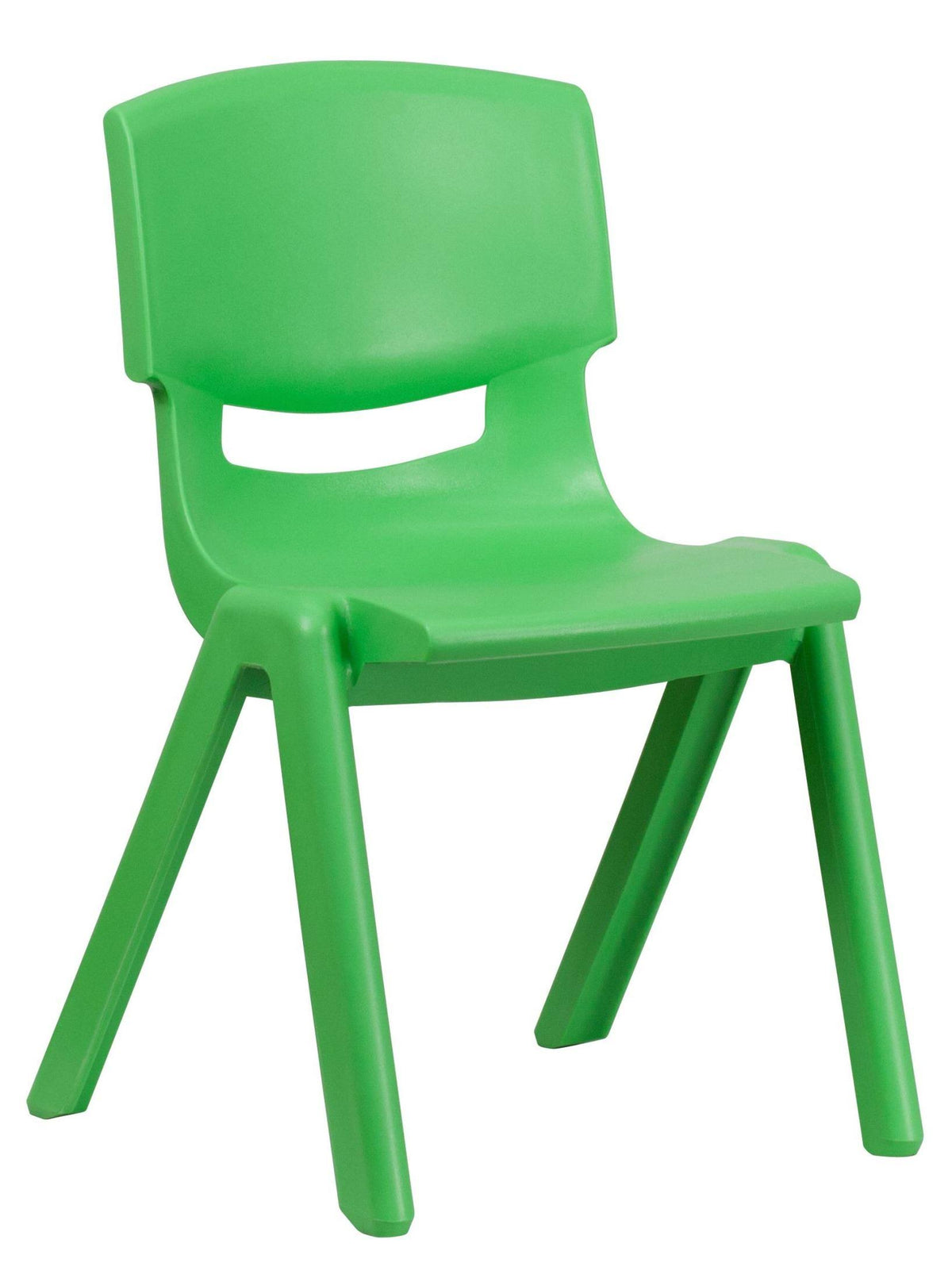 Green Plastic Stackable School Chair F827480