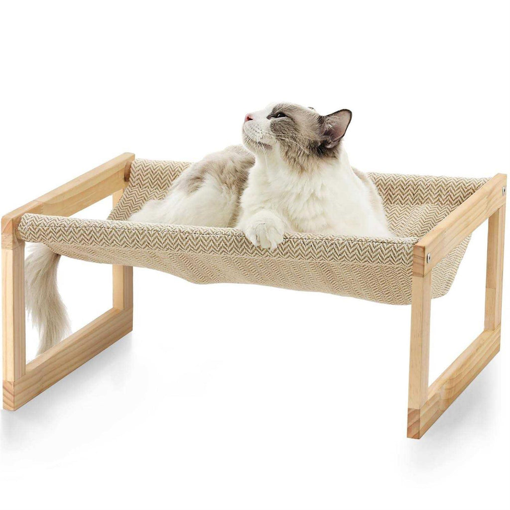 Large Breathable Wooden Cat Bed K3798