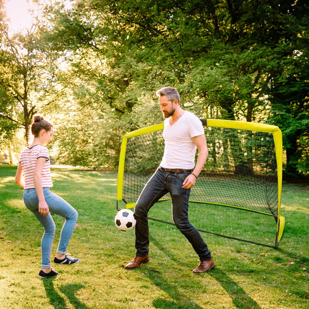 6'x4' Set of 2 Foldable Soccer Goals S728