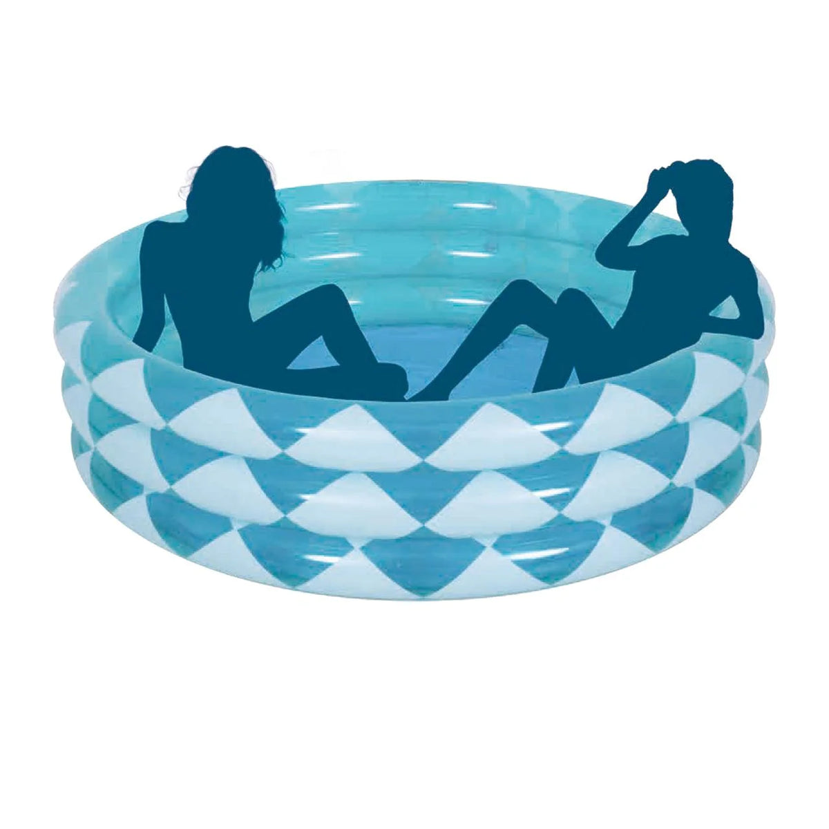 Blue Soft-Sided Round Inflatable Kiddie Pool B153541