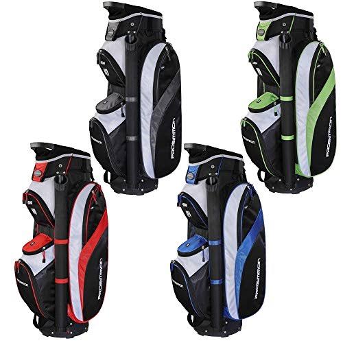 14 Way Cart Golf Bag Black Red Y324