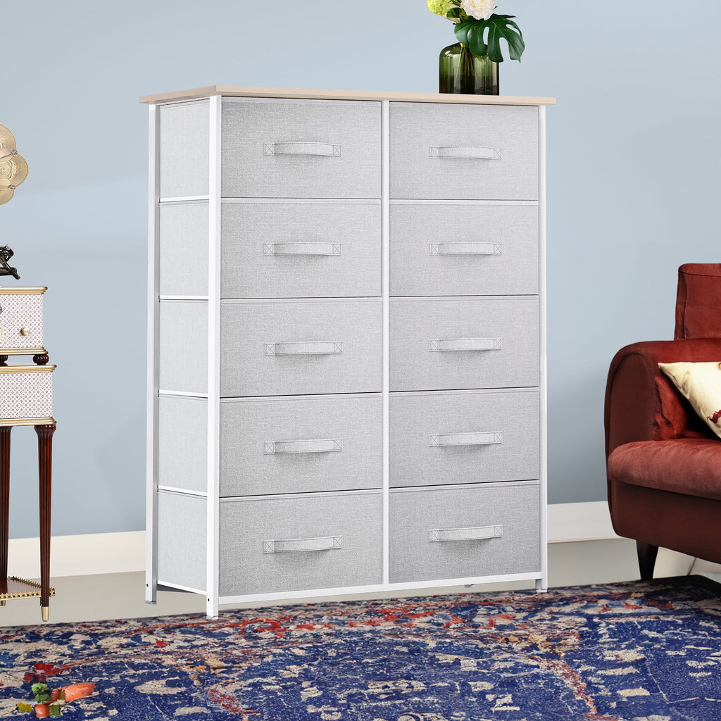 10 Drawer Fabric Storage Dresser Y5873