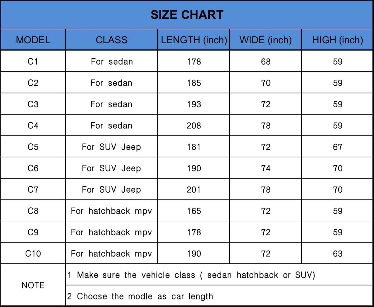 Waterproof All Weather SUV Car Cover with Zipper Door Z1485