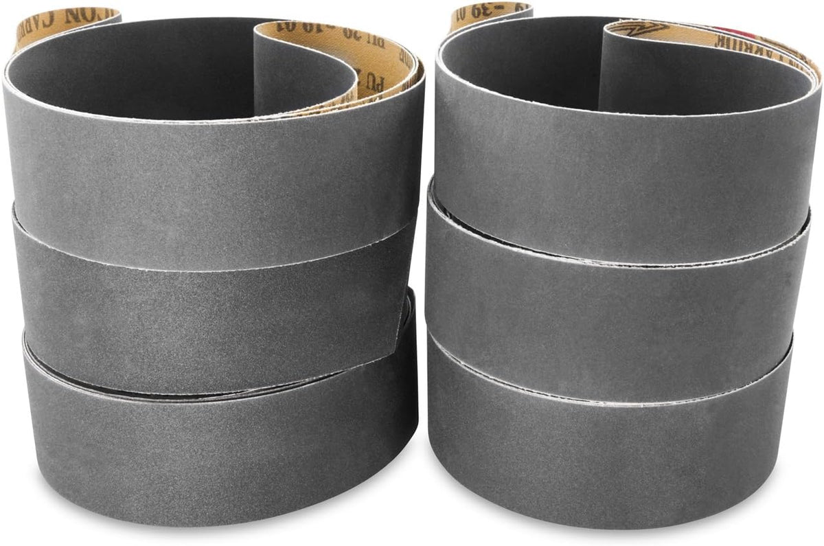 2 X 42 Inch Silicon Carbide Extra Fine Grit Sanding Belts 6 Pack X853