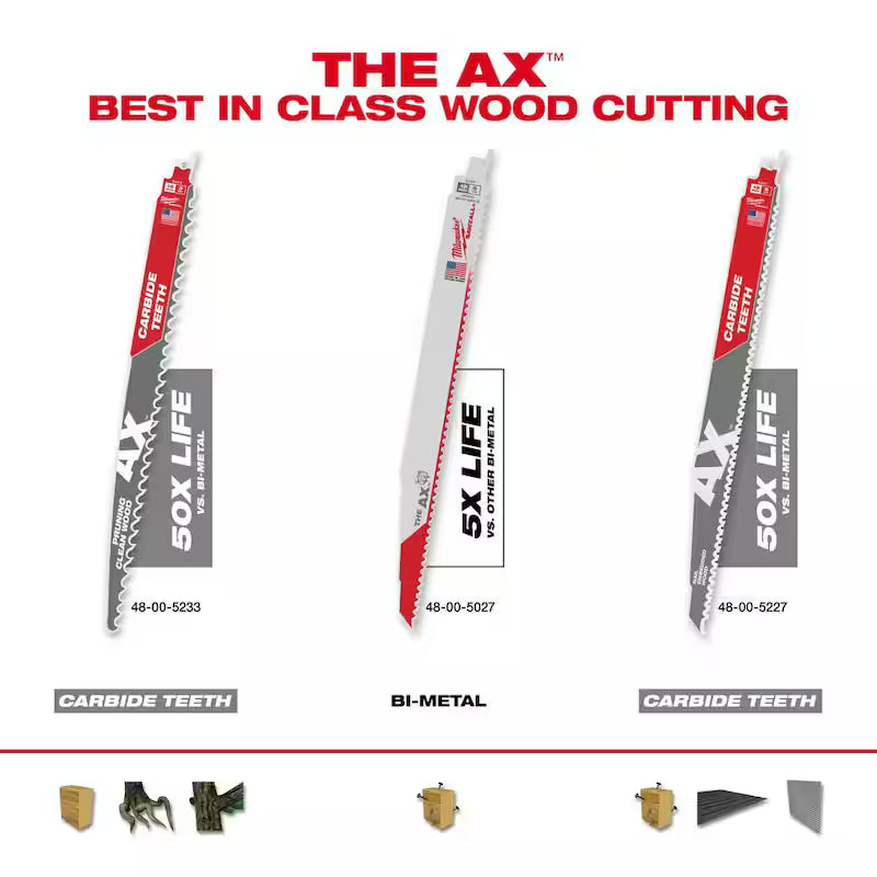 12 in. 5 TPI Reciprocating Saw Blades (25-Pack) Z68900