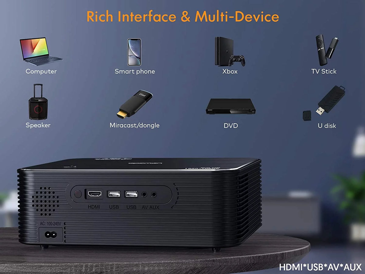 4K Projector Native 1080P Black N230589