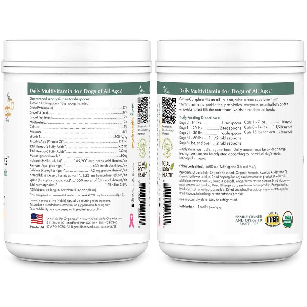 Organic Pumpkin Supplement for Dogs L883896