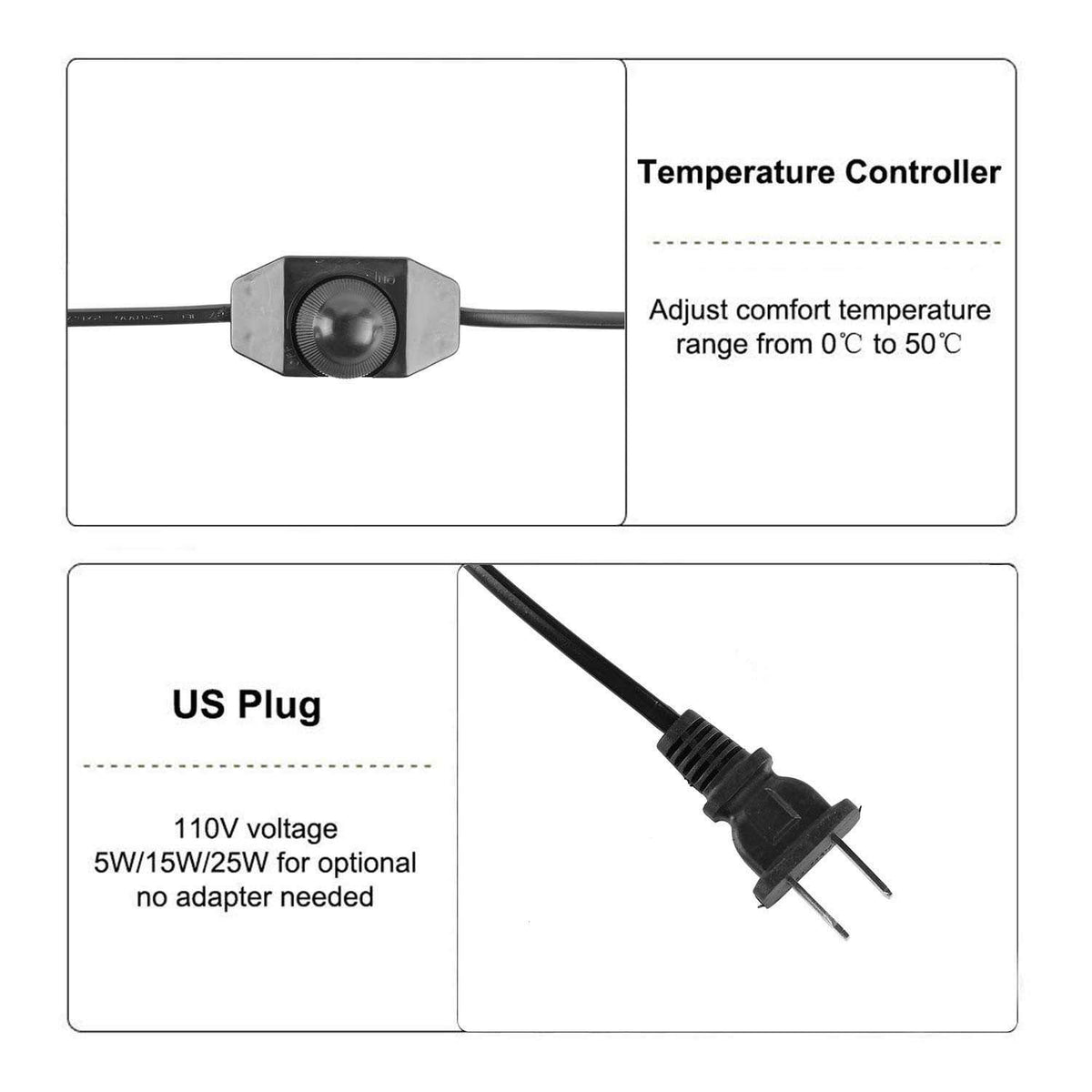 Reptile Heat Pad with Temperature Controller H35548