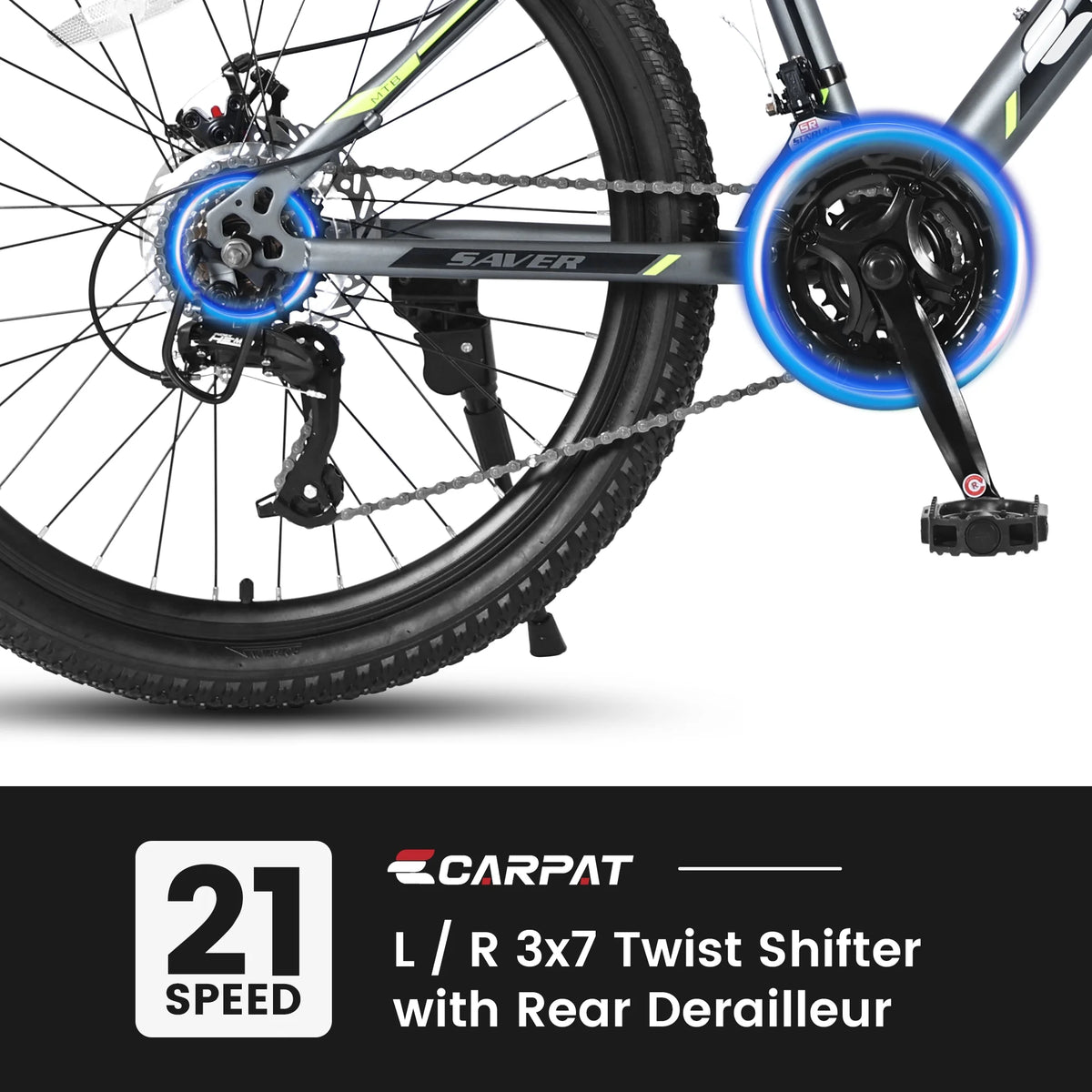 24 inch Kids Mountain Bike with Disc Brakes 21 Speed G27039