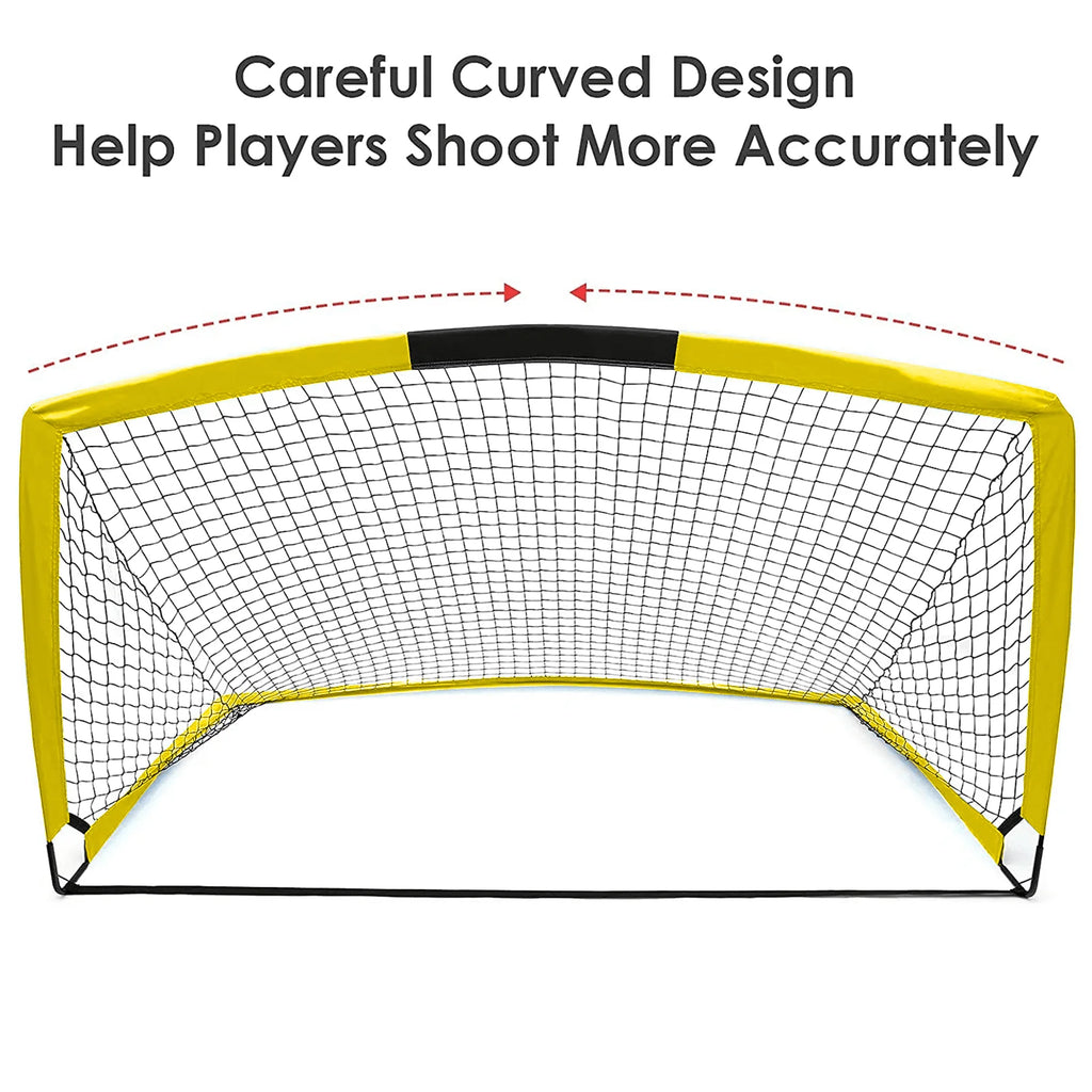 6'x4' Set of 2 Foldable Soccer Goals S728
