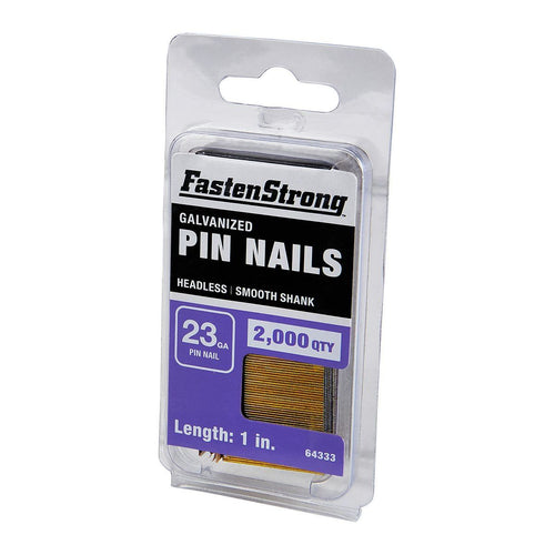 1 in. 23 GA Galvanized Pin Nails, 2000 Piece K94417
