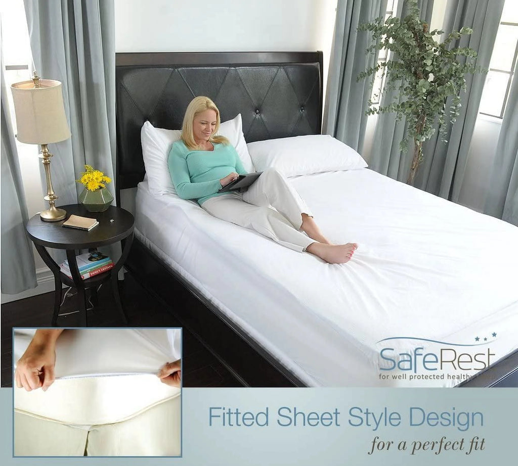 Waterproof Cotton Terry Queen Mattress Encasement Y6705