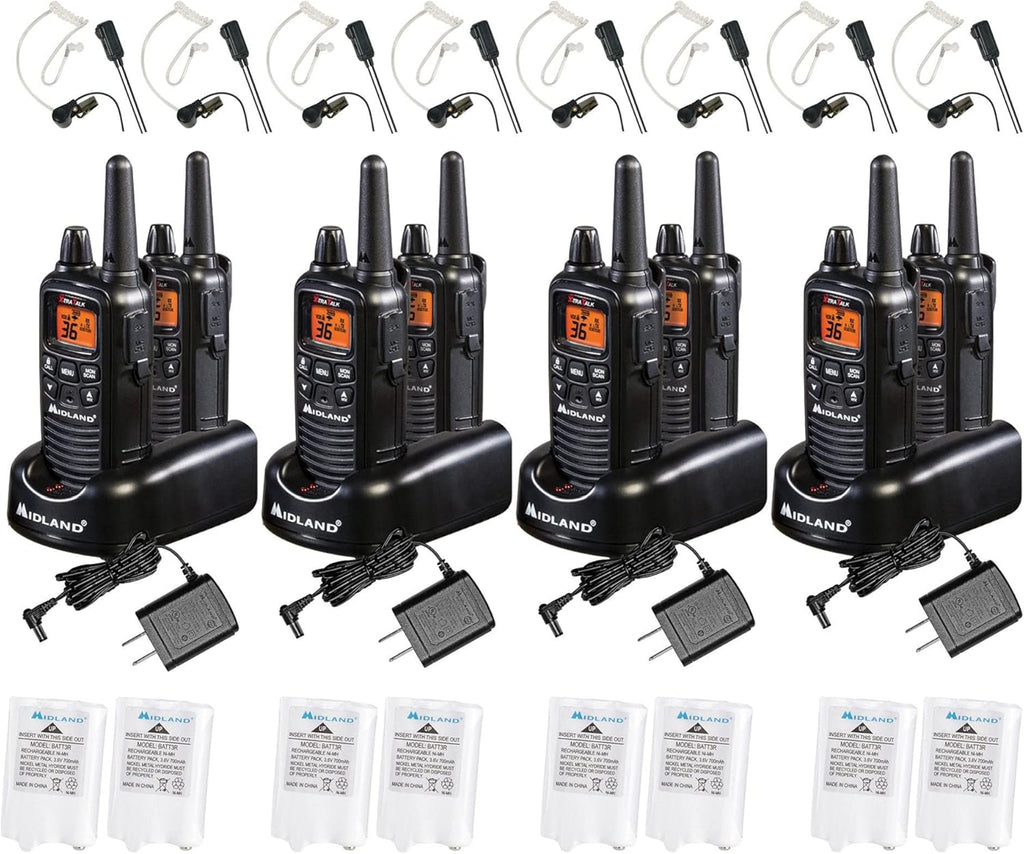 36 Channel FRS Two-Way Radio Walkie Talkie Pair Pack Black Y2195