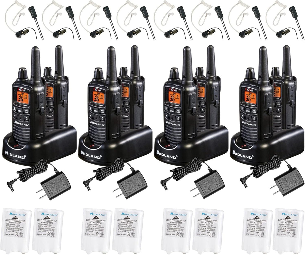 36 Channel FRS Two-Way Radio Walkie Talkie Pair Pack Black Y2195
