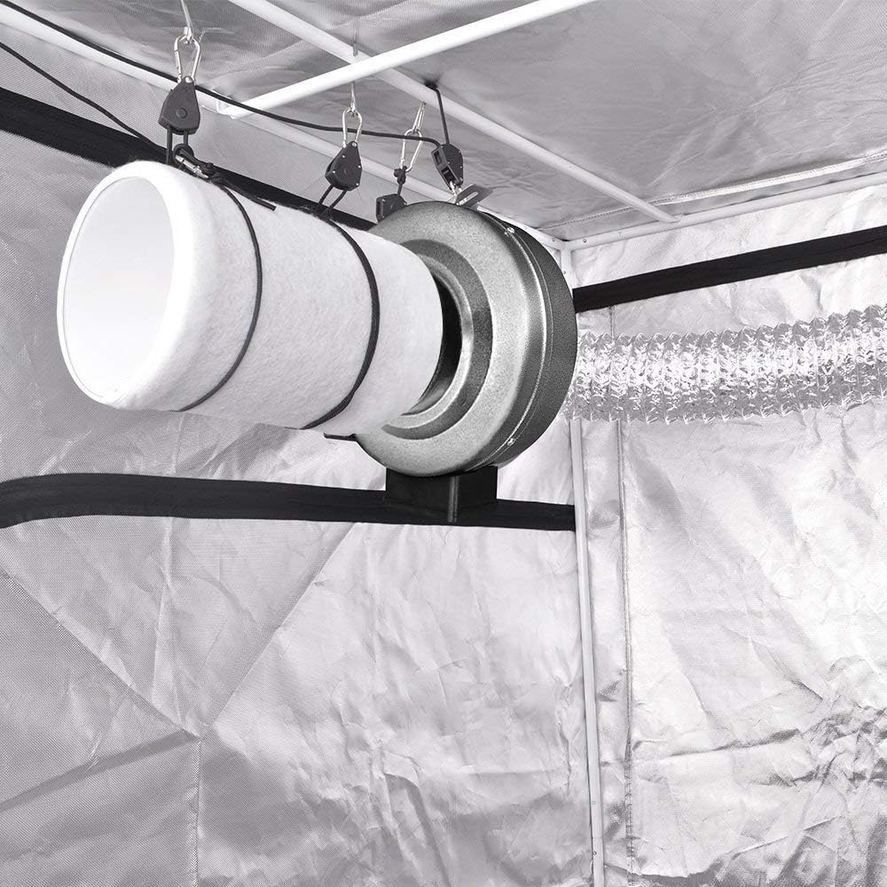 4 Inch Carbon Filter & Inline Fan with Pre-Filter O1019