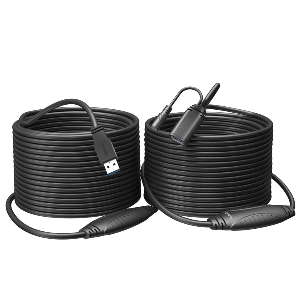 USB 3.0 Extension Cable 65FT Active Male to Female with 2 Signal Boosters M23504