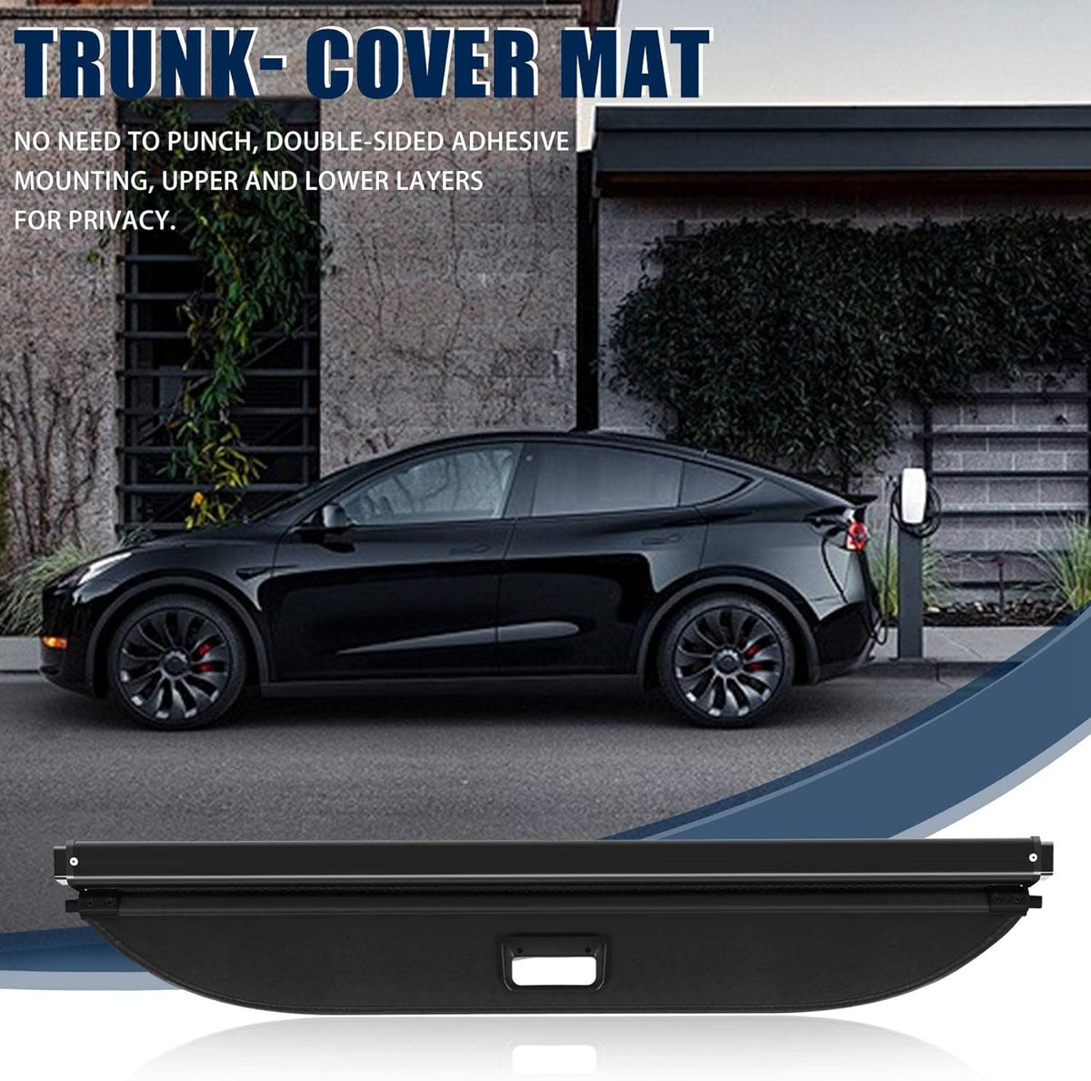 Tesla Model Y Retractable Waterproof Cargo Cover F22291