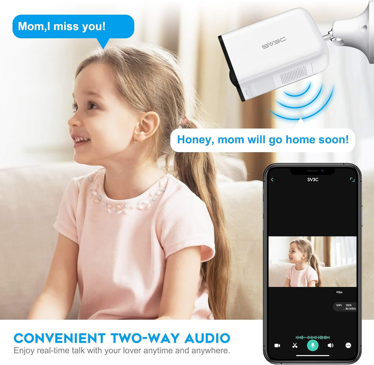 1080P WiFi Battery Wireless Security Camera T3006