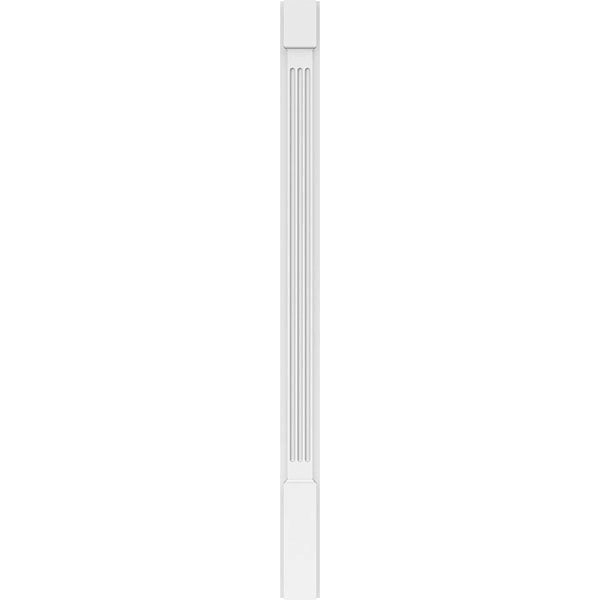 Fluted PVC Pilaster with Capital & Base (Pair) E56152
