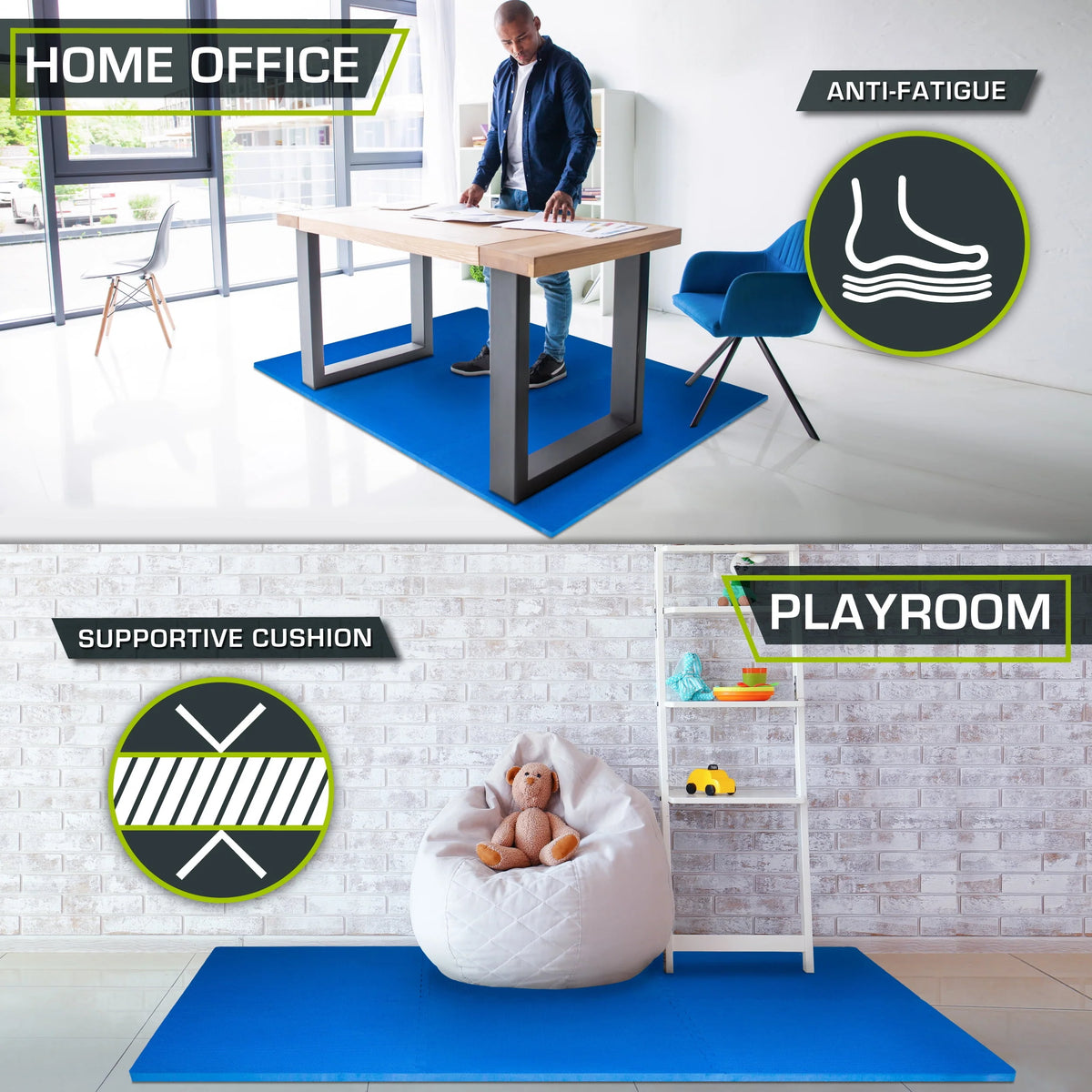 Extra Thick EVA Foam Exercise Mat Tiles L79817