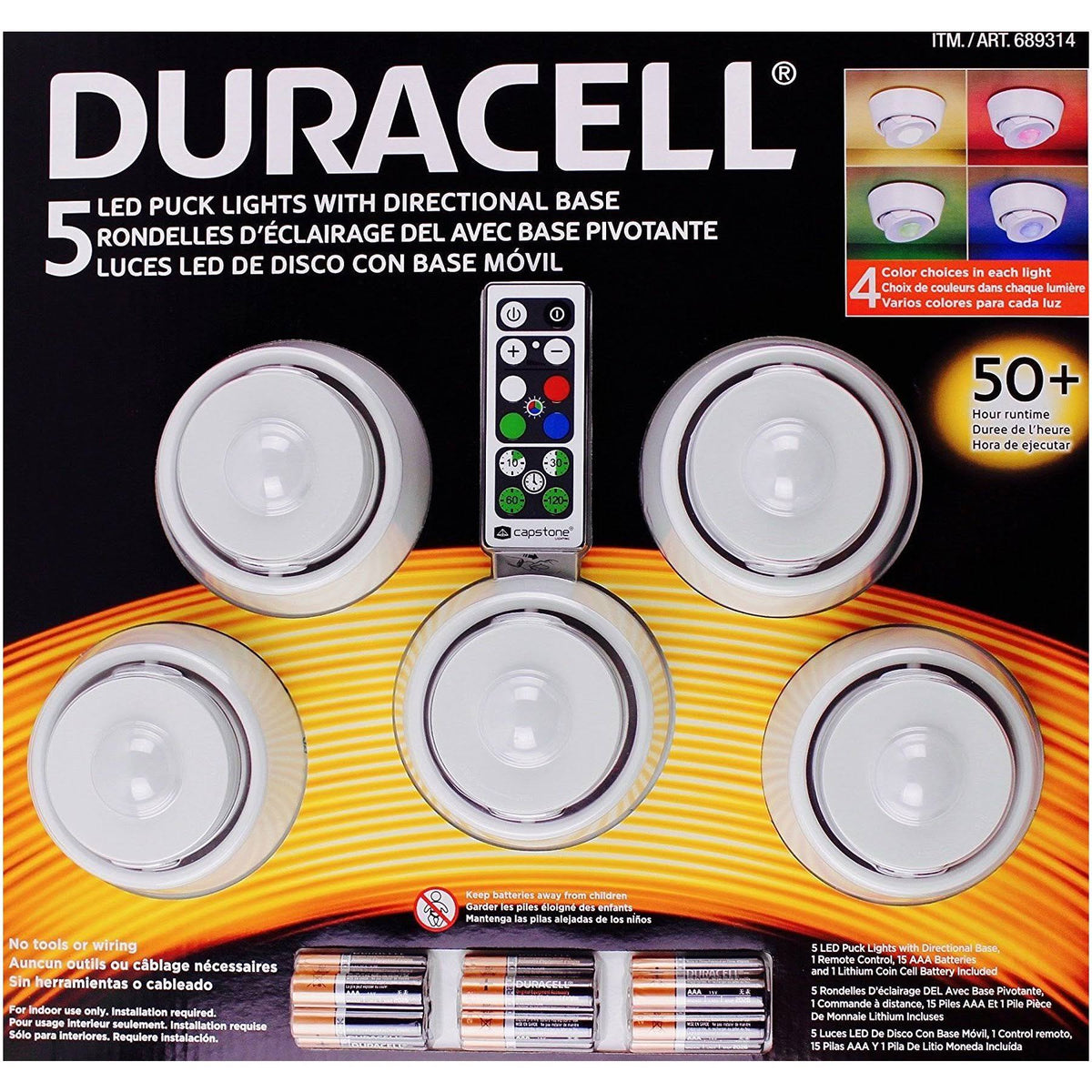 5 LED Puck Lights F408450