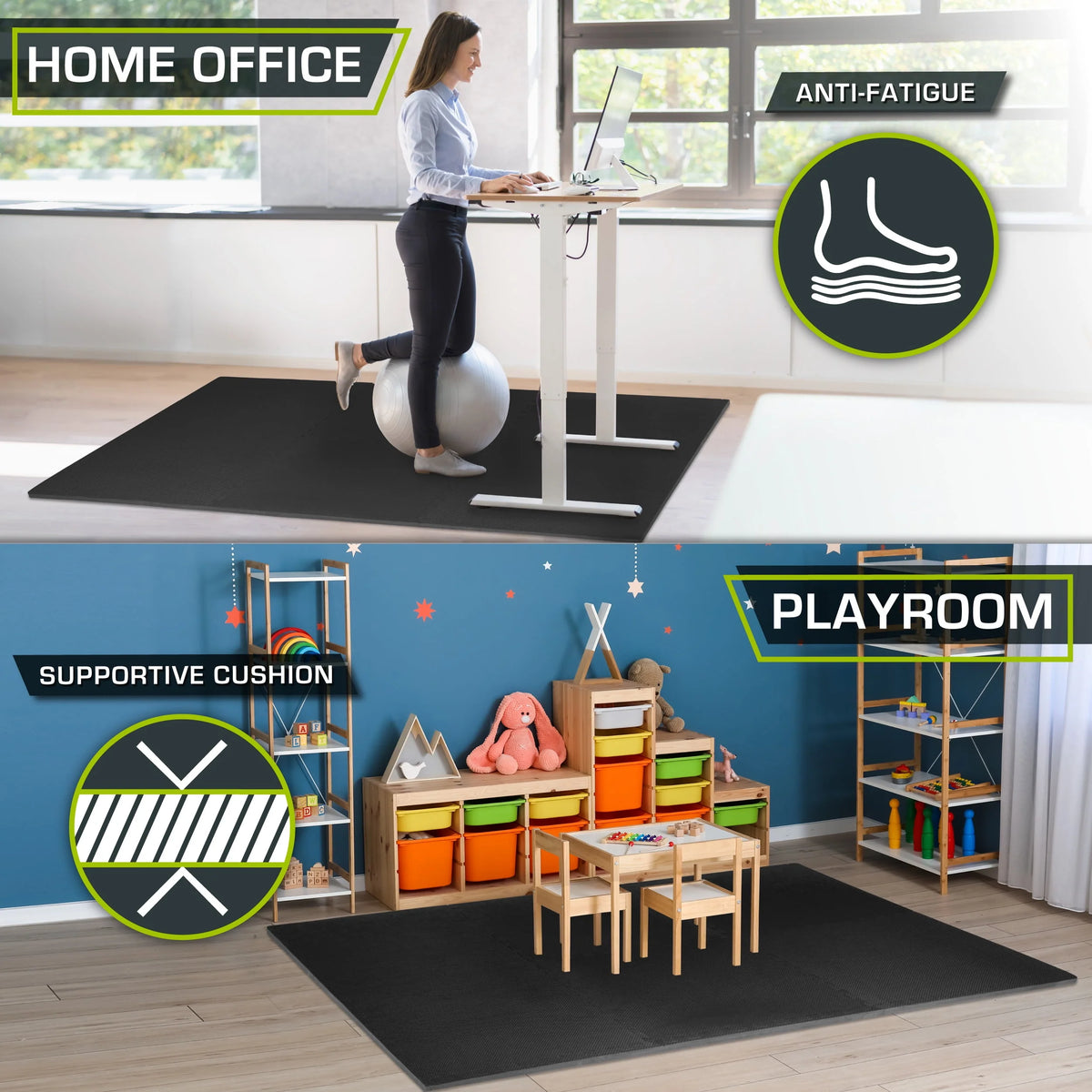 Extra Thick EVA Foam Exercise Mat Tiles L79817