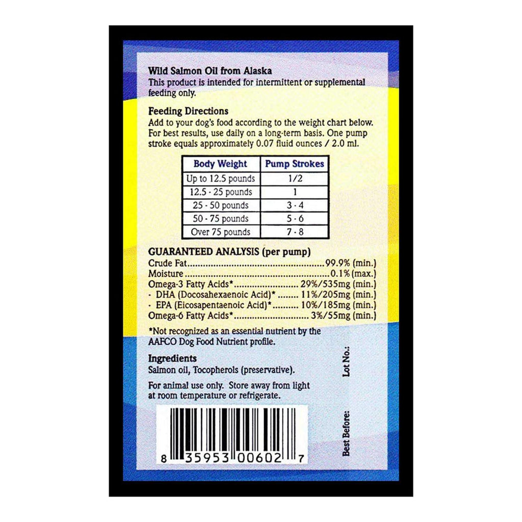 Salmon Oil Omega 3 Dog Food Supplement J2585
