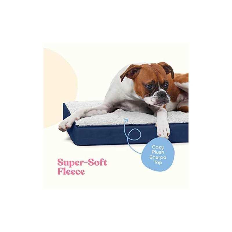 Orthopedic Large Dog Bed with Sherpa Top F3363