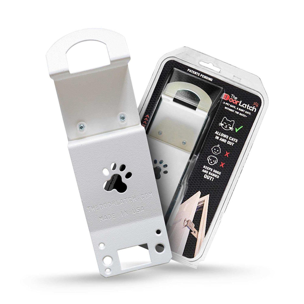 White Powder Coat Steel Small Dog/Cat Door J333758