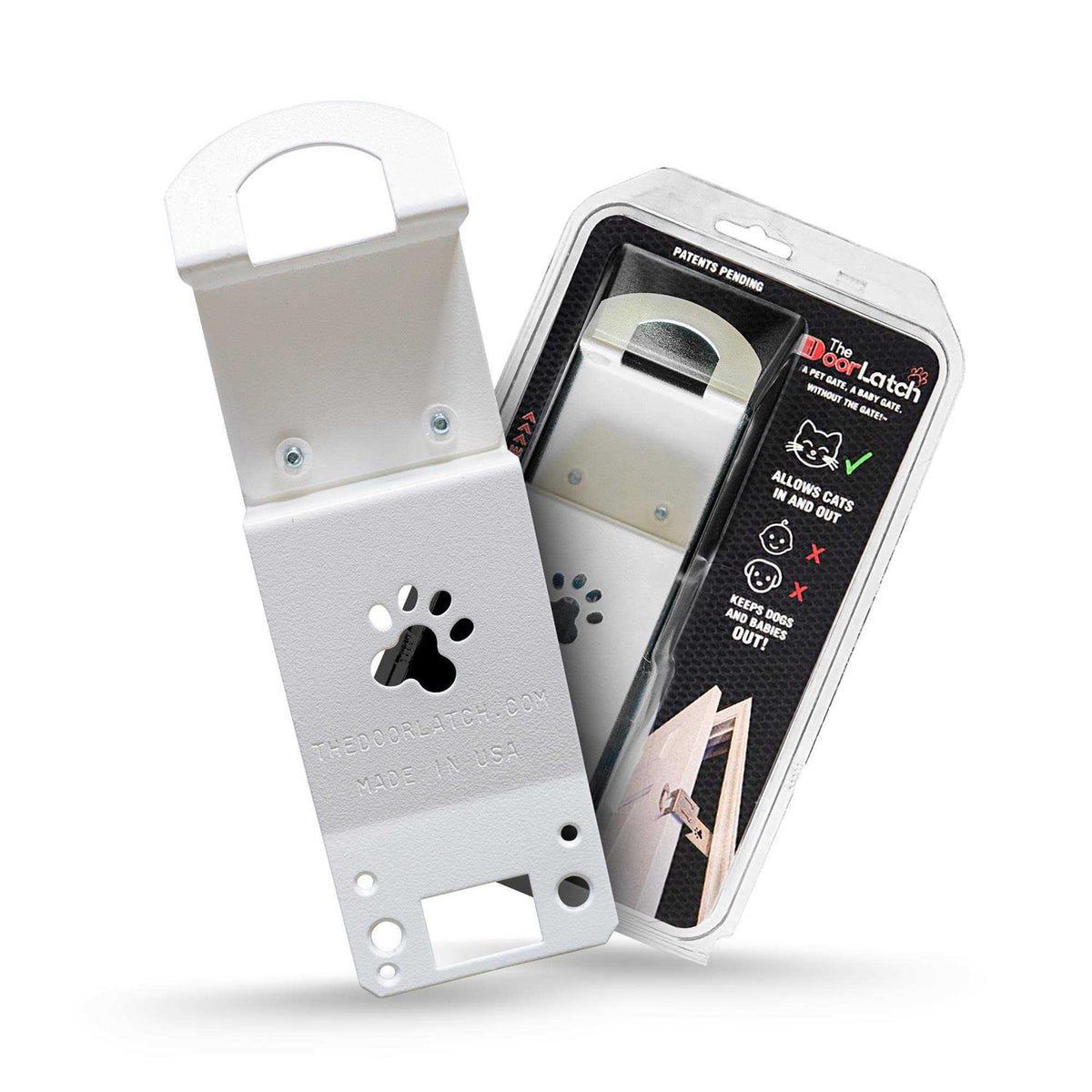 White Powder Coat Steel Small Dog/Cat Door J333758