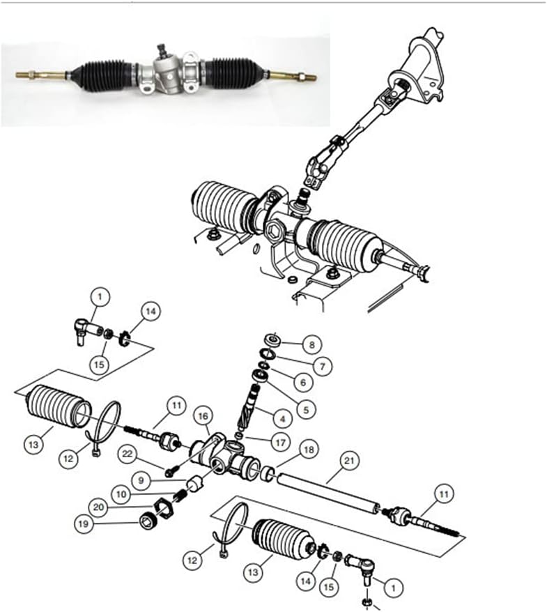 Club Car Precedent Steering Gear Box Assembly Z278943