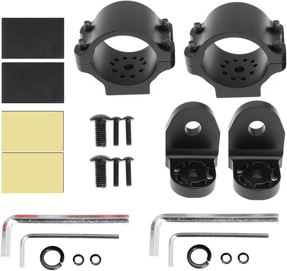 1.75 to 1.85 inch UTV Flag Mount Whip Light Mount Bracket Set of 2 M455