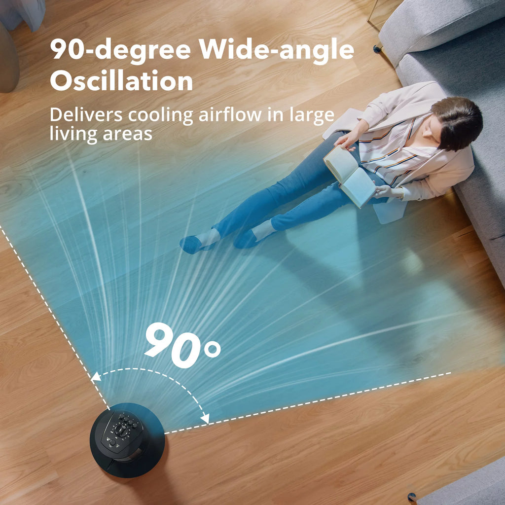 36" Oscillating Tower Fan, 3 Speeds, Timer O1908