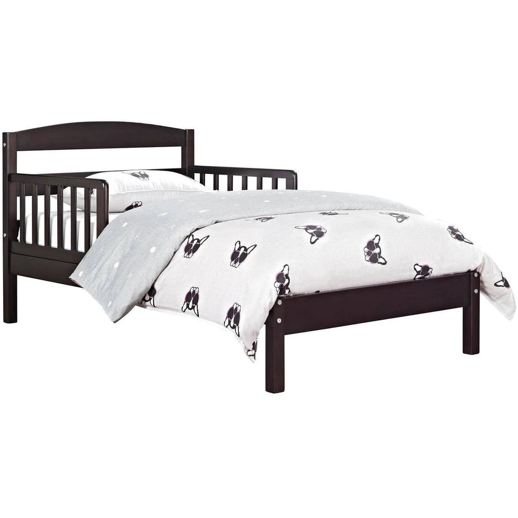 Wood Toddler Bed with Safety Guardrails K975718