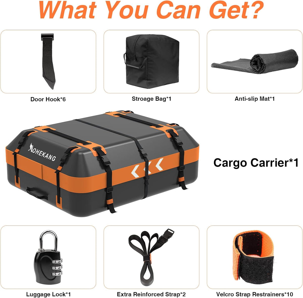 15 Cubic Feet Waterproof Reflective Car Roof Bag Z7738