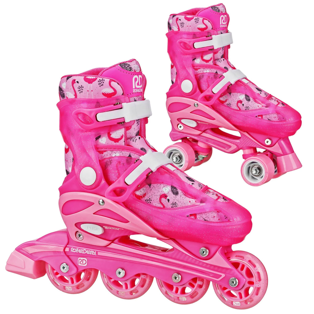 Adjustable 2-in-1 Roller and Inline Skates I905