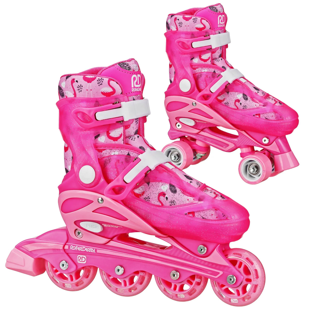 Adjustable 2-in-1 Roller and Inline Skates I905