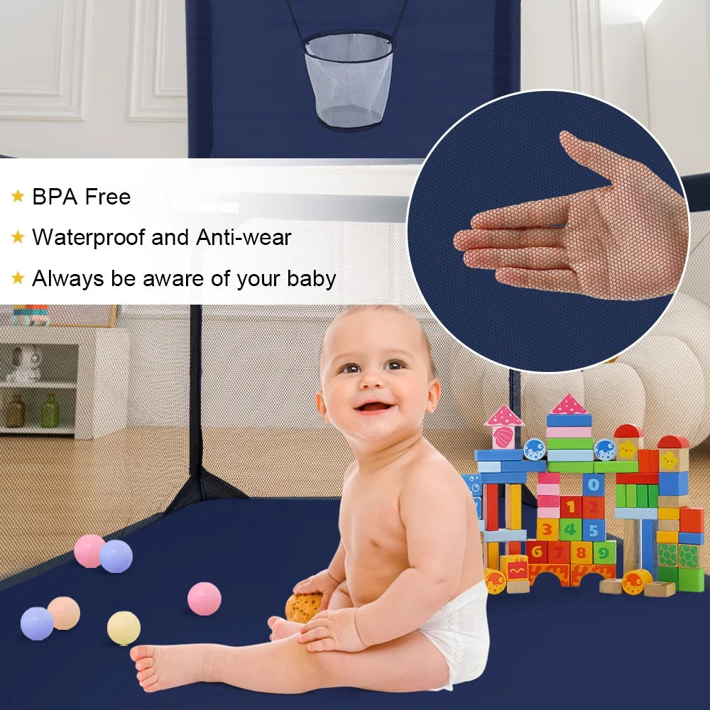 Blue Baby Playpen L2864