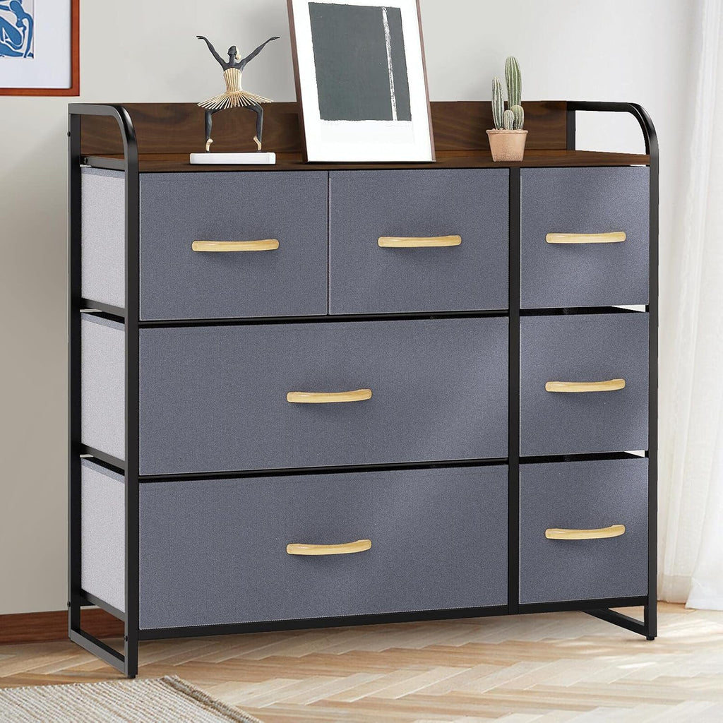 7 Drawer Dresser with Steel Frame G87128