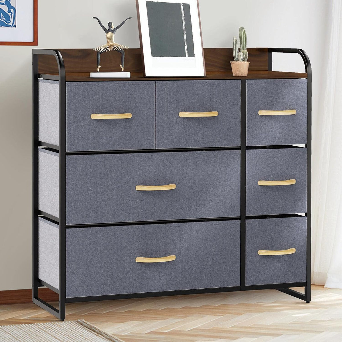 7 Drawer Dresser with Steel Frame G87128